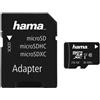 HAMA microSDXC 256GB Classe 10 UHS-I 80MB/s + adattatore/mobile, confezione slim (00213117)