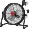 ILIKEPOW Ventilatore da Pavimento 12'' per Batteria Milwaukee 18 V, Adattatore e USB Type-C, Silenzioso, Velocità Variabile, Ventilatore da Terra Industriale, 360°per Cantiere, Casa, Campeggio