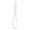 Ssmmam Set di mini fruste in silicone, frullatore per uova e frullatore per cuocere e cuocere, design compatto da 16,7 cm, con manico ergonomico, utensili da cucina lavabili in lavastoviglie (bianco)