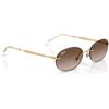Ray-Ban RB3767 001/13 - Occhiali da Sole Unisex in Metallo Oro con Lenti Marroni Sfumate