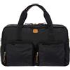 Bric's Borsone X-Collection, Borsa da Viaggio Leggera e Robusta, Bagaglio a Mano in Nylon, Tracolla Removibile, Dimensioni 46x24x22 cm, Black