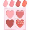 Generico Palette Blush in Crema | Palette Viso Opaca per Contouring e Blush,Trucco Viso Resistente Allo Sbavature Per Eventi, Viaggi, Matrimoni E Giornata