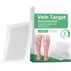 Wimnqie Vein Target Microneedle Patch 4 pezzi Vein Target Microneedle cerotti avanzati, allevia il dolore alle gambe, idrata e leviga la pelle per la cura delle gambe