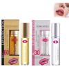 Eazerom 10 2PCS Lip Plumper,Lucidalabbra Trasparente Lip Gloss con Acido Ialuronico,Lip Plumper Volumizzante Labbra Effetto,Olio Rimpolpante per Labbra,Trattamento Lip Filler Volume
