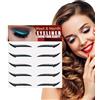 Generic 5 paia di eyeliner glitterati istantanei, autoadesivi, stencil per eyeliner, strumenti per il trucco, stencil per il trucco degli occhi