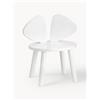 Nofred Sedia per bambini in legno Mouse - Bianco
