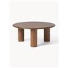 Westwing Collection Tavolino da salotto rotondo in legno di quercia Didi -
