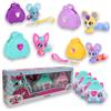 #sbabam Funny Box My Little Princess Pet in My Bag, borsa colorata per ragazze con cucciolo che diventa una fermaglio per capelli, 3 pezzi, borsa da bambina da fissare allo zaino, giochi per bambini +
