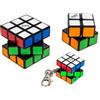 Rubik's Spin Master Rubik Il cubo, Family Pack 3x3 + 2x2 + 3x3 Portachiavi