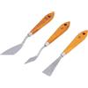 Vistreck Set di Spatole - Coltelli Artistici Appesi in Acciaio Inossidabile con Manici in Faggio per Pittura a Olio e Acrilica, Design Facile da Pulire