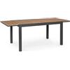 Andrea Bizzotto Tavolo Allungabile Elias 140-200 x 90 cm in Alluminio Antracite