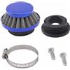 QAZAKY Filtro da 42 mm/43 mm/44 mm/45 mm per motori a 2 tempi da 33 cc/43 cc/47 cc/49 cc/50 cc/52 cc, per minimoto, ATV, quad, scooter, go kart, moped, pit bike, dirt bike, mini pocket bike, super