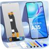 ARSSLY Schermo LCD per ZTE Blade A35 Z2453, display LCD per ZTE Blade A55 4G Z2450, schermo di ricambio touch screen digitizer montato, montaggio completo con kit di riparazione (nero)