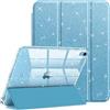 FINTIE Cover per iPad (A16) 11ª Generazione 11 (2025) / iPad 10ª Generazione 10,9 (2022) con Portapenne - Antiurto Glittering Trasparente Custodia Posteriore con Auto Sveglia/Sonno, Blu