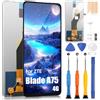 ARSSLY Schermo LCD per ZTE Blade A75 4G Z2359 LCD Display per ZTE Blade V60 Vita Z2350 Touch Screen Digitizer Assembly Riparazione Kit (nero)