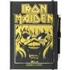 Grupo Erik Taccuino A5 Iron Maiden e Penna - Quaderno Appunti Pagine Bianche con Penna Proiettore a Pile, Copertina Rigida, Tasca Espandibile e Segnalibro | Diario Personale (192 Pagine)