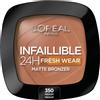 L'Oréal Paris INFAILLIBLE 24H FRESH WEAR BRONZER Terra Abbronzante - 350 - all