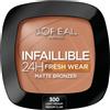 L'Oréal Paris INFAILLIBLE 24H FRESH WEAR BRONZER Terra Abbronzante - 300 - all