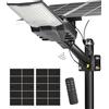 Gefolly SL-18000W Lampione Solare LED Esterno, Led Lampioni da esterni con Telecomando, 6500K Luz de Seguridad Jardín, IP67 Impermeabili Lampioni per Cortile, Giardino