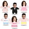 Xenorith Cuscino con foto personalizzata cuscini personalizzati con Testo Nome 3D Faccia cuscino personalizzabile cuscini cuore Regali San Valentino per Coppie idee regalo donna compleanno uomo