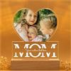 velquessa Regalo per la Festa Della Mamma - Cornice con foto personalizzata con Testo Nome cornice foto personalizzato con Base in Legno regali personalizzati per Compleanno Anniversario Mammà Donna