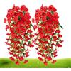 Patifirst 2 Petunia Pianta Finta, 75cm Fiori Finti Pendenti Da Esterno Per Balcone, Pianta Finta Cadente Con Fiori, Piante Finte Da Appendere, Per Matrimoni, Casa, Giardino, Cortile, Decorazione
