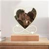 velquessa Regalo personalizzato Cornice con foto personalizzata il tuo con Testo Nome cornice foto personalizzato con Base in Legno Idee regali personalizzati per fidanzata e fidanzato Compleanno San Valentino