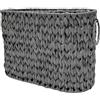 Psdndeww Elegante cesto portaoggetti in vimini con coperchio, armadietto portatile per 6-9 rotoli di carta igienica per piccoli organizer da bagno