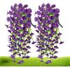 Patifirst 2 Petunia Pianta Finta, 75cm Fiori Finti Pendenti Da Esterno Per Balcone, Pianta Finta Cadente Con Fiori, Piante Finte Da Appendere, Per Matrimoni, Casa, Giardino, Cortile, Decorazione
