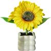 Generic Lampada a forma di girasole | Lanterna a dimmerabile - Lampada da tavolo ricaricabile - per appartamento, balcone, ristorante, casa, cucina, camera da , comodino
