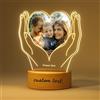 velquessa Cornice con foto personalizzata il tuo con Testo Nome - Regalo per la Festa Della Mamma cornice foto personalizzato con Base in Legno regali personalizzati per Mammà Donna Compleanno