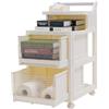 wanwanper Carrello portaoggetti multifunzione con cassetti semitrasparenti, carrello da ufficio, per camera da letto, cucina, sala da pranzo, bagno, soggiorno, lavanderia, ufficio (36 x 49 x 75 cm)
