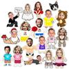 velquessa Cuscino personalizzato cuscini personalizzati con foto Testo Nome 3D Faccia cuscino personalizzabile cuscini san valentino regali divertenti per donna compleanno idee regalo uomo anniversario