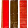 Pracht Creatives Hobby 7074-20245 Piastre di cera per decorazioni mix rosso/oro, 3 mezze piastre di cera, circa 200 x 50 x 0,5 mm e una striscia di cera, per modellare e decorare candele