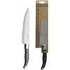 Lou Laguiole - Coltello da chef - Tradition XL - 13 C acciaio inossidabile, finitura lucida - lama 18 cm - Grigio