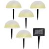 Grundig Lampada solare da giardino - Faretto LED per esterni - Illuminazione solare Rgb e bianco caldo - senza fili IP44
