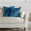 DecoKing Henry 58381-2 federe per cuscini da 45 x 45 cm, in microfibra, con chiusura lampo, colore: Blu indaco
