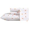 Poppy & Fritz - Lenzuola doppie, set di biancheria da letto in percalle di cotone, croccante e fresco, decorazione per la casa leggera (pesce rosso, gemello)