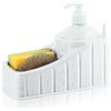 PARENCE.- Organizer Multifunzione per Lavello con Dispenser di Sapone e Organizer per Spugne - Versatile ed Elegante - Dispenser di Detersivo per Piatti con Spugne Incluse!