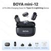 BOYA BUOYA BOYA BOYA Mini Microfono posteriore Lavalier wireless per iPhone iPad Android...
