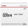 Canon 039H 4549292031492 Canon 039h nero toner (0288C001)
