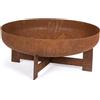 Bizzotto Braciere In Acciaio 50x21H Design Moderno Efesto Bizzotto Ruggine