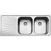SMEG SP116S Lavello da incasso in Acciaio Inox Satinato con 2 Vasche Dimensioni 116 x 50 cm