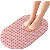 jamgeery Tappetino Per Massaggio Ai Piedi - Doppia Faccia Portatile In Silicone,Tappetino Massaggiante Con Percorsi Di,Per Casa Palestra Viaggio Rilassamento Meditazione Benessere Yoga A Pavimento