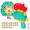 Doloowee Gioco di tiro con Pistola Blaster per Bambini con Bersaglio, 12 Palline appiccicose, Pistola Giocattolo Regalo per Ragazzi, Ragazze 3 4 5 6anni (Rosso)