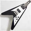 ESP EDWARDS E-FV-LTD Flying V Chitarra elettrica nera 6 corde corpo in mogano GOT...