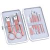Generic 10PCS Professionale Manicure Pedicure Tagliaunghie in Acciaio Inox con Custodia Salone Grooming Kit per Uomini Donne Cura di Viaggio