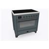 Ilve PRONTA CONSEGNA - Ilve Cucina M09N Majestic MI096NE3 piano cottura induzione finitura blue grey/brunito da 91.1 cm