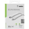 Belkin BOOST CHARGE - Cavo Lightning - da USB-C (M) a Lightning (M) - 2 m - bianco - Alimentazione USB (18 W)