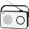 Aiwa Radio, Portatile, Fm\Am, 4'', Bk\Wh